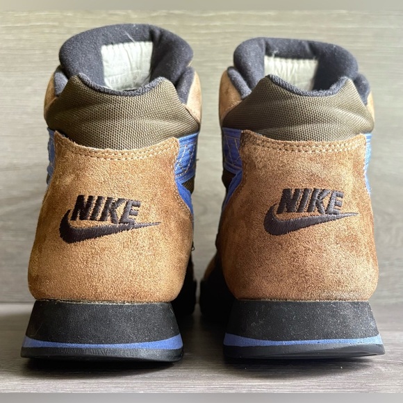 Vintage 1990s Nike Air Caldera Hiking ACG Boots Brown / Purple 8.5 - Picture 6 of 11